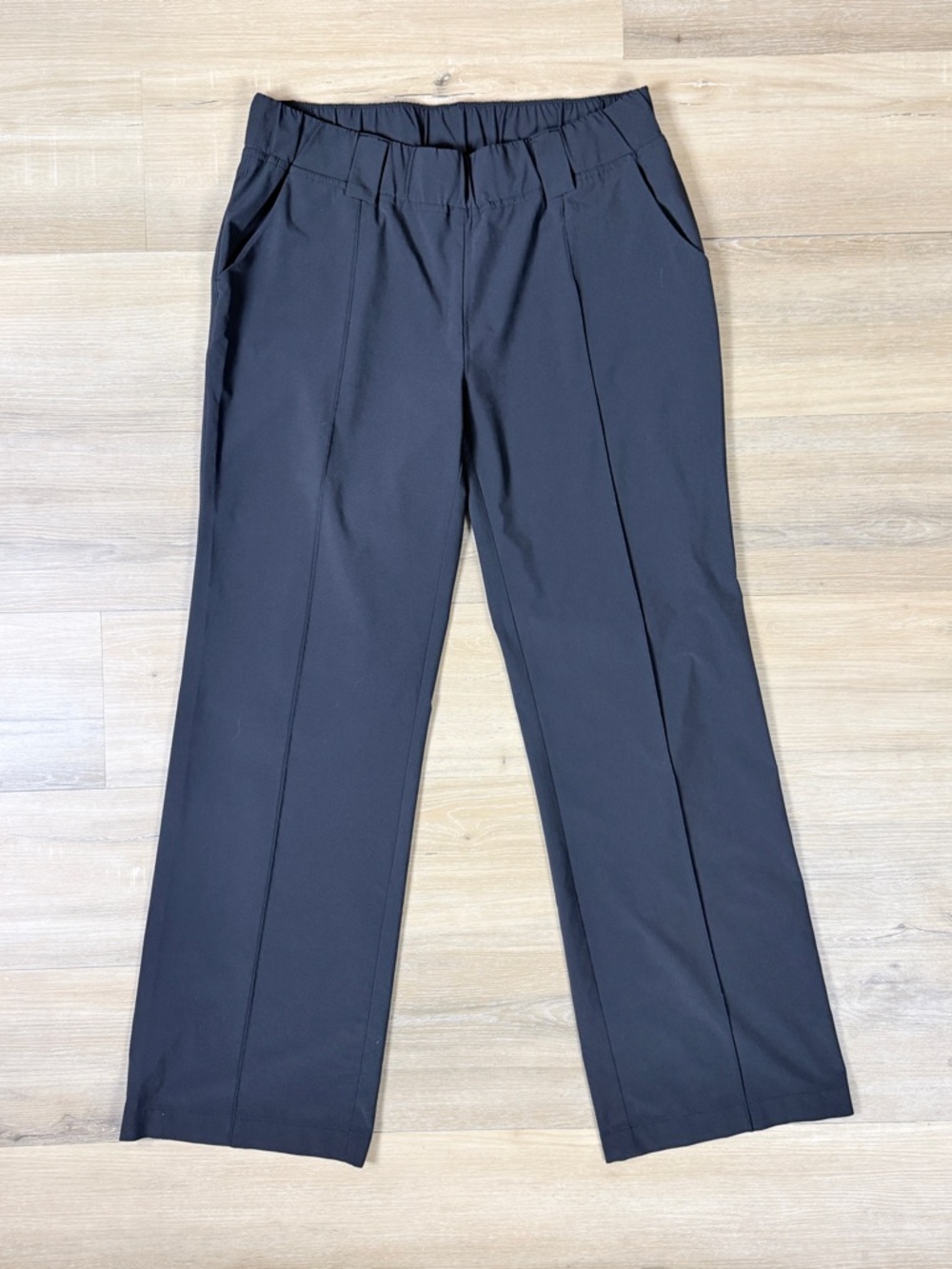 Athleta Black Straight Leg Casual Pant | Size 14